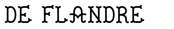 De Flandre font preview